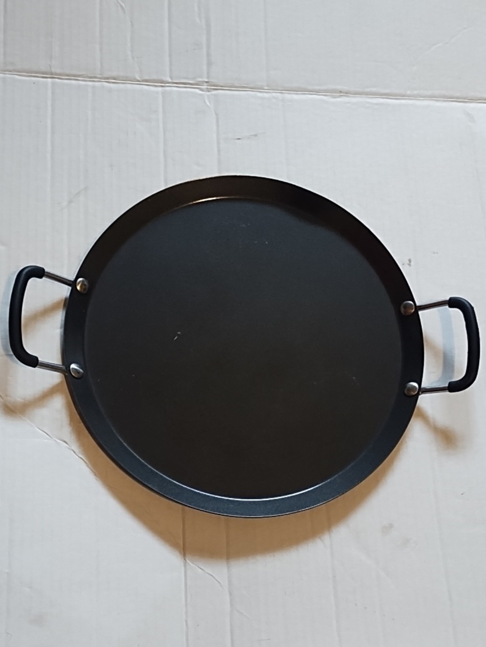 Crofton Black Nonstick Round Serving & Cooking Pan with Dual Handles
